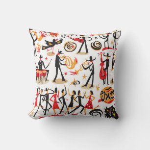Coussin musiciens de jazz - jeu d'icônes. Isolé sur fond b