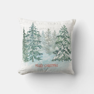 Coussin Musique d'hiver Pin de Noël