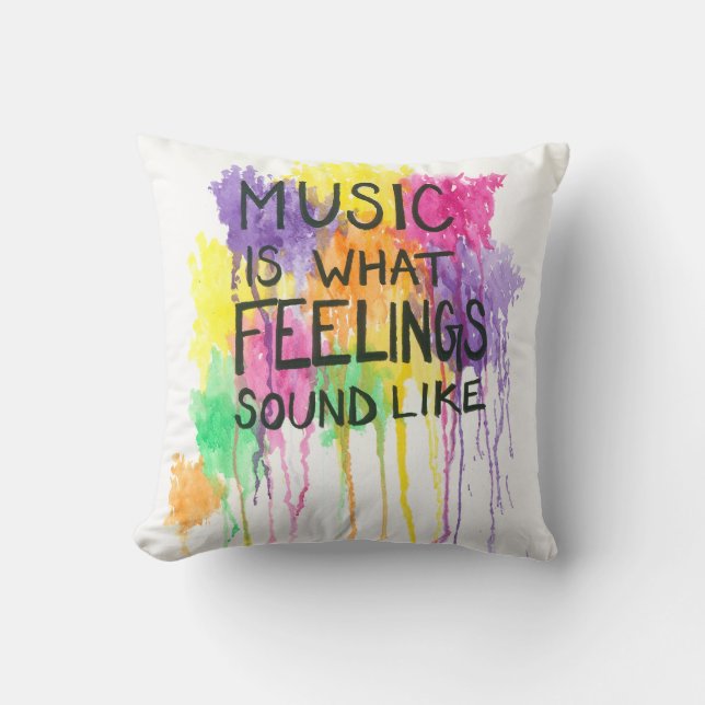 Coussin Musique et sentiments (Recto)