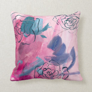 Coussin Musique intérieure - Croquis floral
