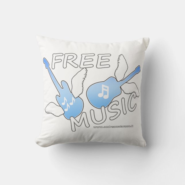 Coussin Musique libre (Recto)