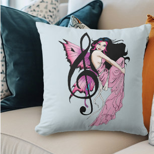 Coussin Musique Note Fée
