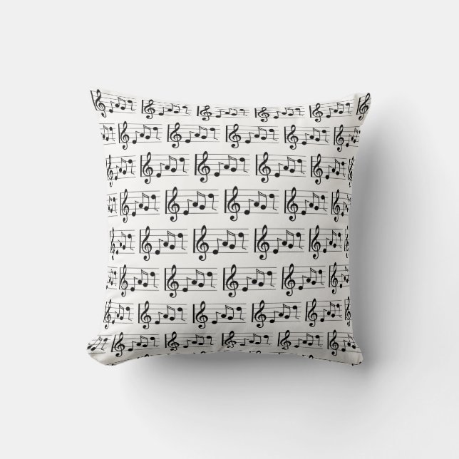 Coussin Musique Note Musicien Motif Partition Musique Chan (Recto)