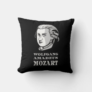 Coussin Musique - Portrait de Wolfgang Amadeus Mozart