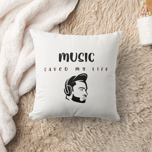 Coussin Musique qui m'a sauvé la vie (Couverture)