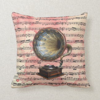 Coussin Musique vintage