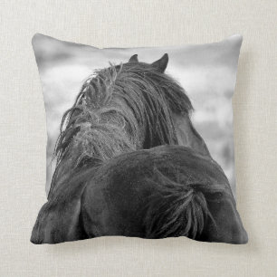 Coussin Mustangs sauvages de l'Occident