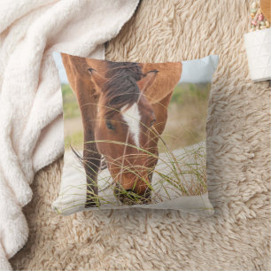 Coussin Mustangs sauvages ou chevaux banquiers