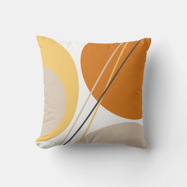 Coussin Mustard Rust Brown (Recto)