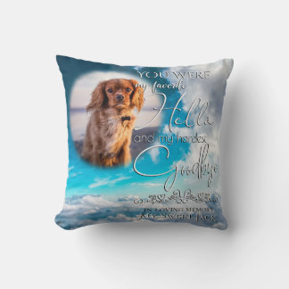 Coussin My Favori Hello Clouds Pet Mémoriser votre photo