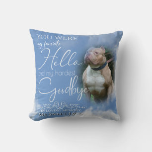 Coussin My Favori Hello Pet Memorial Votre PHOTO