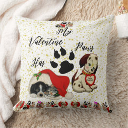 Coussin My Valentine Has Pws Charming mignon Amoureux de l