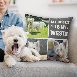 Coussin My Westie Is My Bestie Amoureux des chiens Photo C