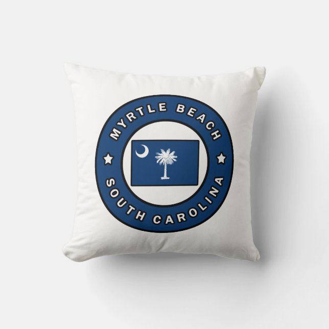 Coussin Myrtle Beach Caroline du Sud (Recto)