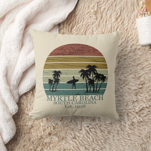 Coussin Myrtle Beach Caroline du Sud vintage (Couverture)