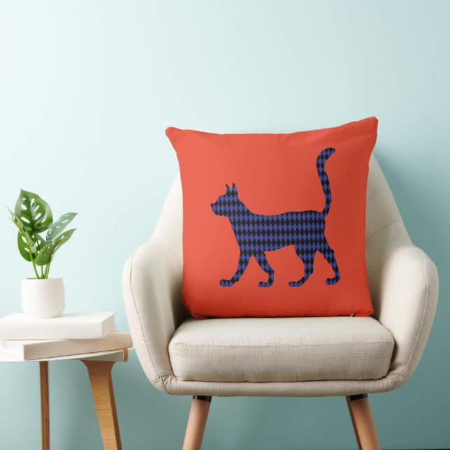 Coussin Mystérieux chat (Chaise)