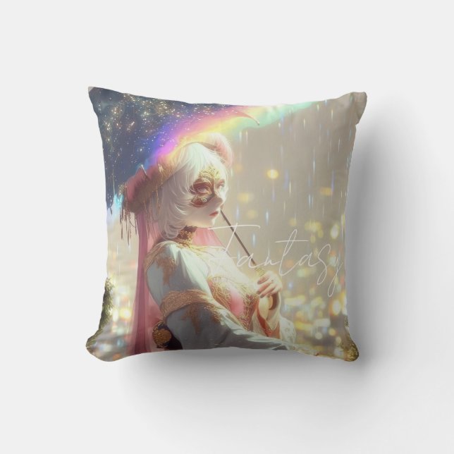 Coussin Mysterious Fantasy Girl - Ocean Art Aesthetic (Recto)