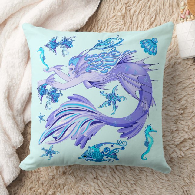 Coussin Mystic Fairy Purple Créature Carreaux en céramique (Couverture)