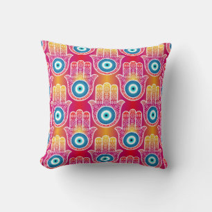 Coussin Mystic hamsa : design harmonieux.