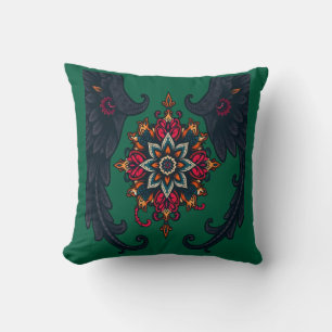 Coussin Mystic Mandala Elephant Art