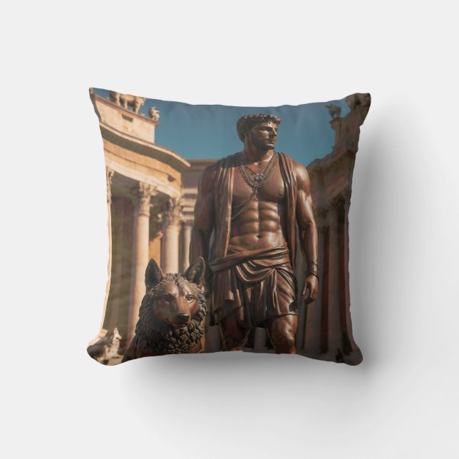 Coussin Mythes et légendes : Romulus et Remus (Recto)