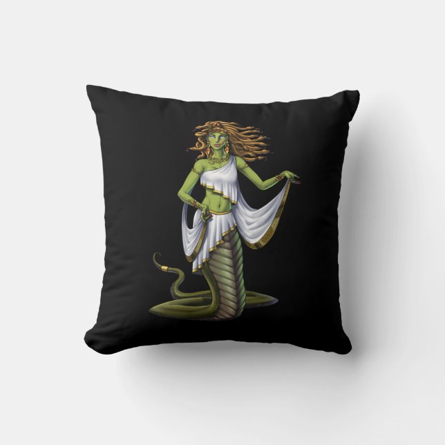 Coussin Mythologie grecque déesse Medusa (Recto)