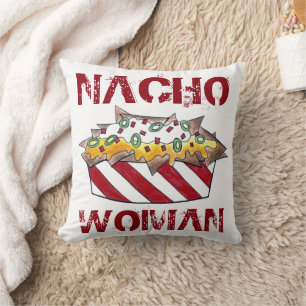 Coussin Nacho Femme Drôle Foodie Feminist Nachos Chips