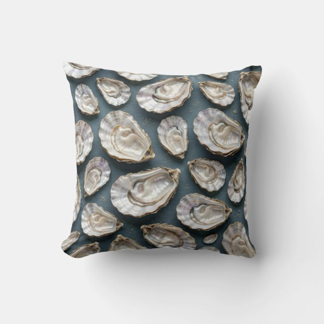 Coussin Nacre d'huître abalone coquille d'huître dorée (Recto)