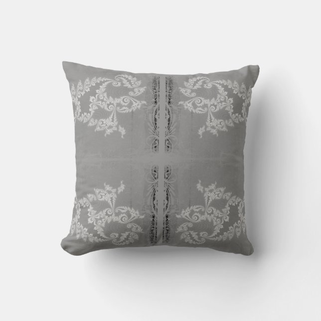 Coussin Nageur Lacey - gris gris (Recto)