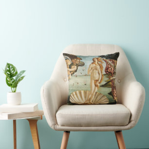 Coussin Naissance de la peinture de Vénus