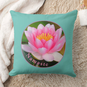 COUSSIN NAMASTE EAU ROSE LILY BLOSSOM LANCE PILLOW