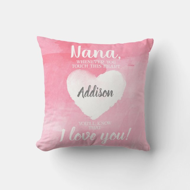 Coussin NANA toutes les fois que vous touchez ce rose de (Recto)