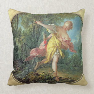 Coussin Nandou Sylvia se sauvant du loup, 1756