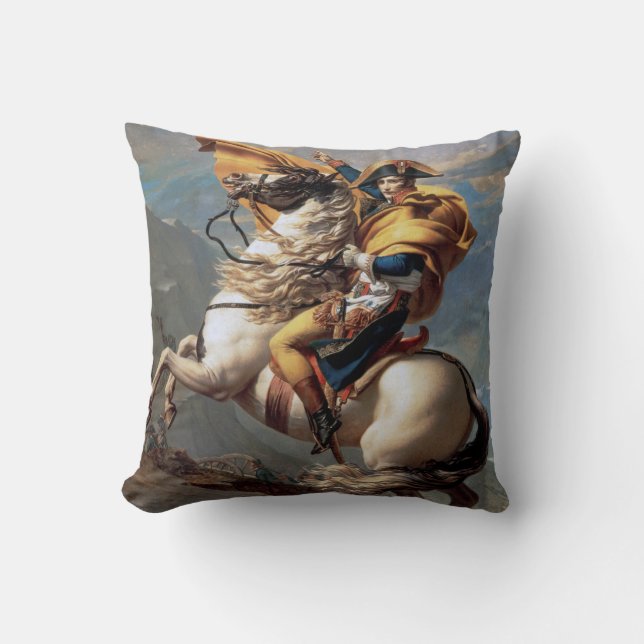 Coussin Napoléon Traversant les Alpes, Jacques-Louis David (Recto)