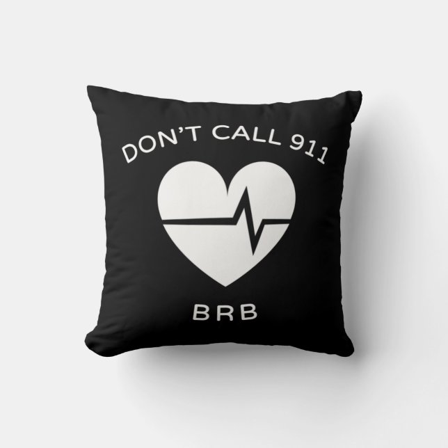 Coussin N'appelez pas le 911 BRB POTS Dysautonomia Awarene (Recto)