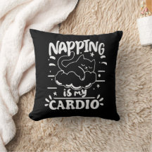 Napping Est Mon Cardio Simple Drôle Design Chat