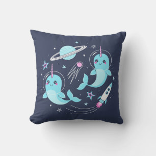 Coussin Narwhals spatiaux