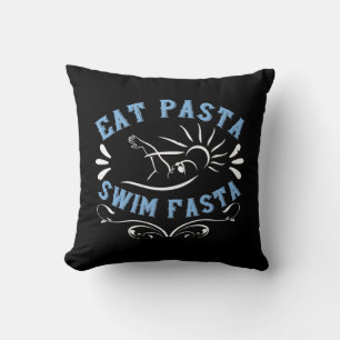 Coussin Natation - Mangez des Pâtes Nagez Plus Vite