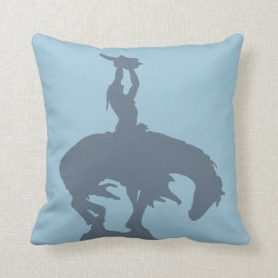 Coussin Natif américain avec le crâne de Buffalo