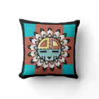 Coussin Natif Américain Kachina Sun Shield