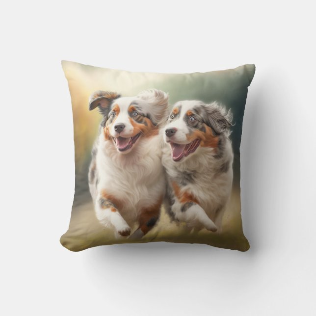 Coussin National Australian Shepherd Day, Chien australien (Recto)