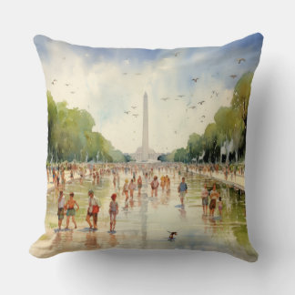 Coussin National Mall Washington Thaillow Pillow
