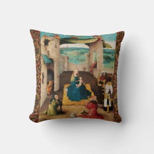 Coussin NATIVITÉ, ADORATION DE MAGI par BOSCH Christmas