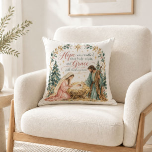 Coussin Nativité Sainte Nuit de Noël