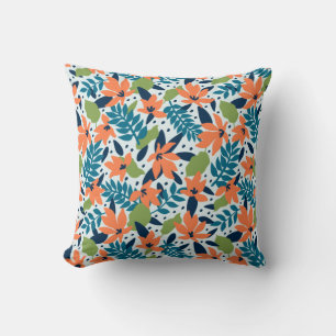 Coussin Nature Fleurs colorées mignonnes