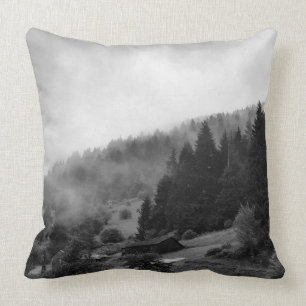 Coussin Nature magique et cool dans le brouillard
