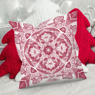 Coussin Nature Mandala Christmas Bird Choisissez votre cou