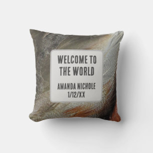 Coussin Nature Pépinière Plumes d'oiseaux Photo Genre Neut