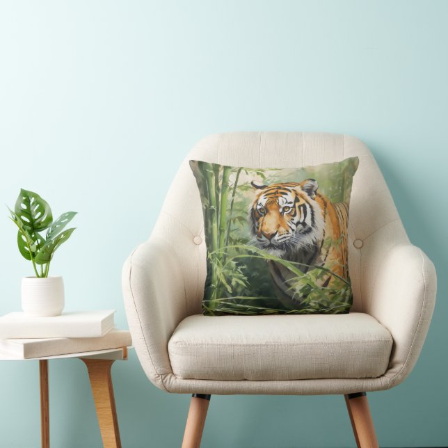 Coussin Nature Tiger Bamboo (Chaise)