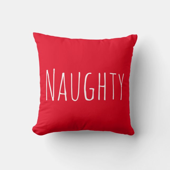 Coussin Naughty et Nice (Recto)